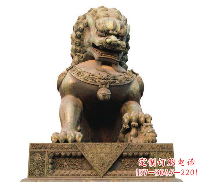 漯河北京狮大型狮子铜雕