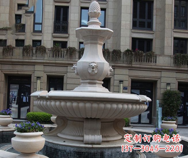 漯河别墅景观石雕大理石喷泉