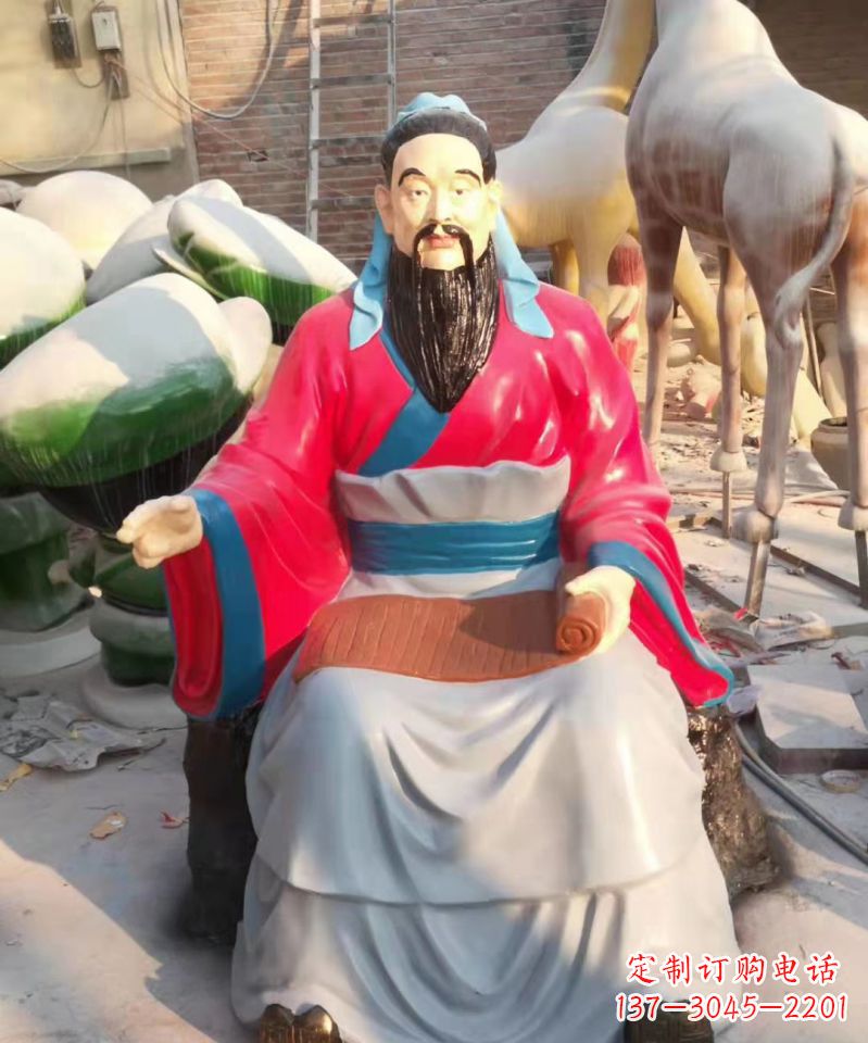 漯河玻璃钢雕刻的孔子