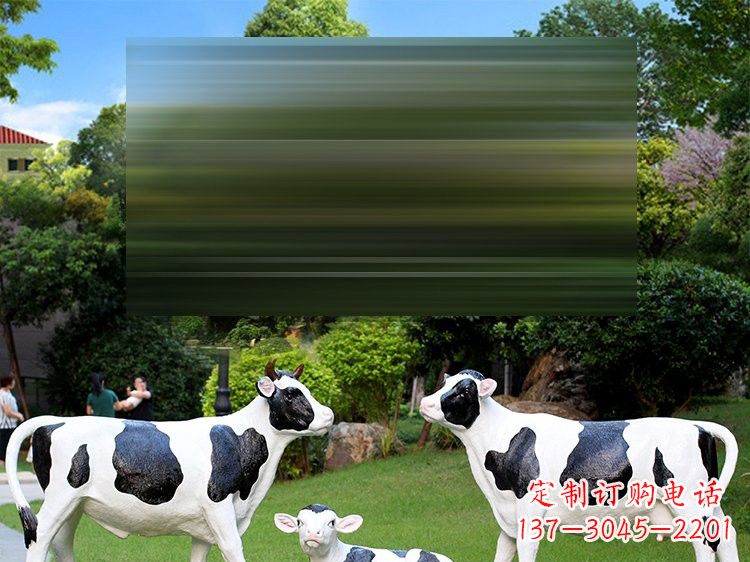漯河玻璃钢仿真奶牛