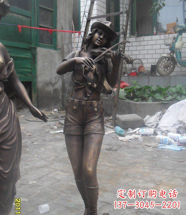 漯河美丽的玻璃钢女性雕塑