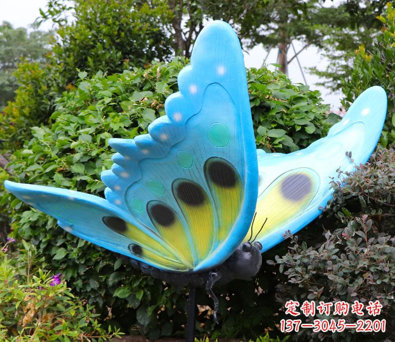 漯河玻璃钢树脂仿真昆虫蝴蝶雕塑