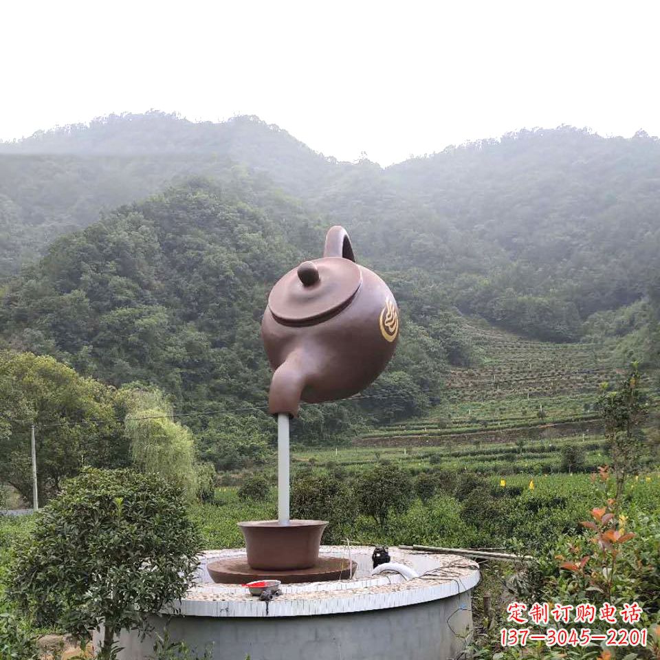 漯河玻璃钢天壶喷泉精致而神奇的雕塑