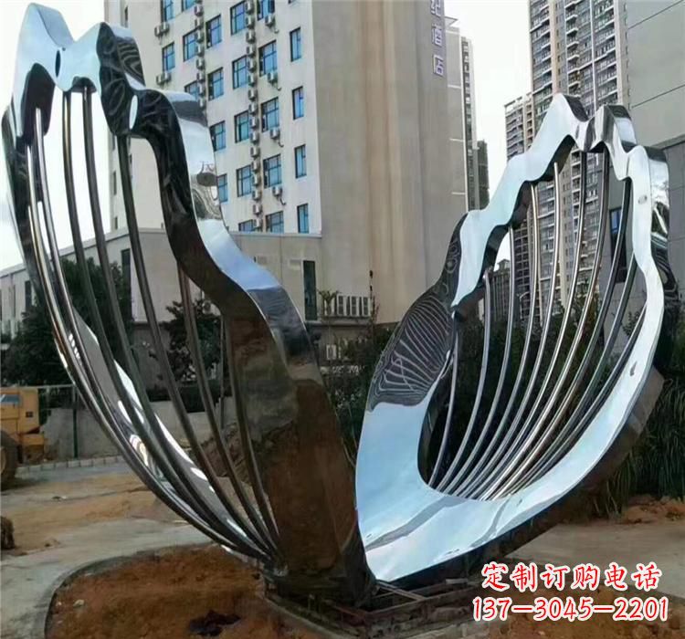 漯河不锈钢贝壳景观雕塑