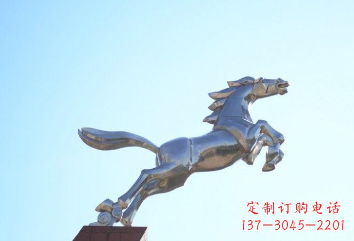 漯河不锈钢奔马雕塑