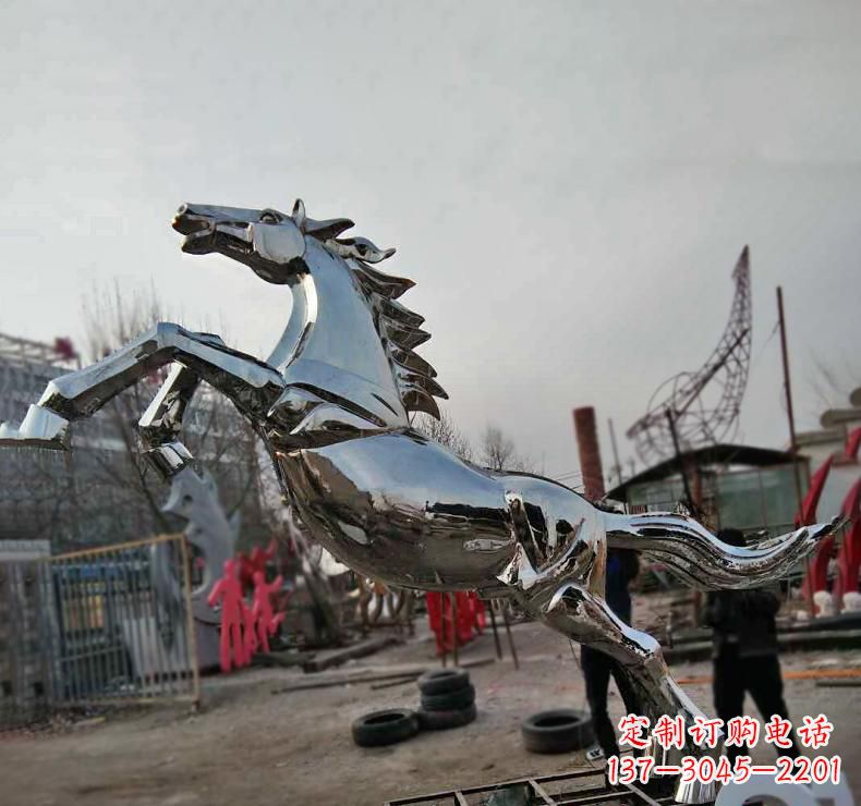 漯河不锈钢奔跑马雕塑