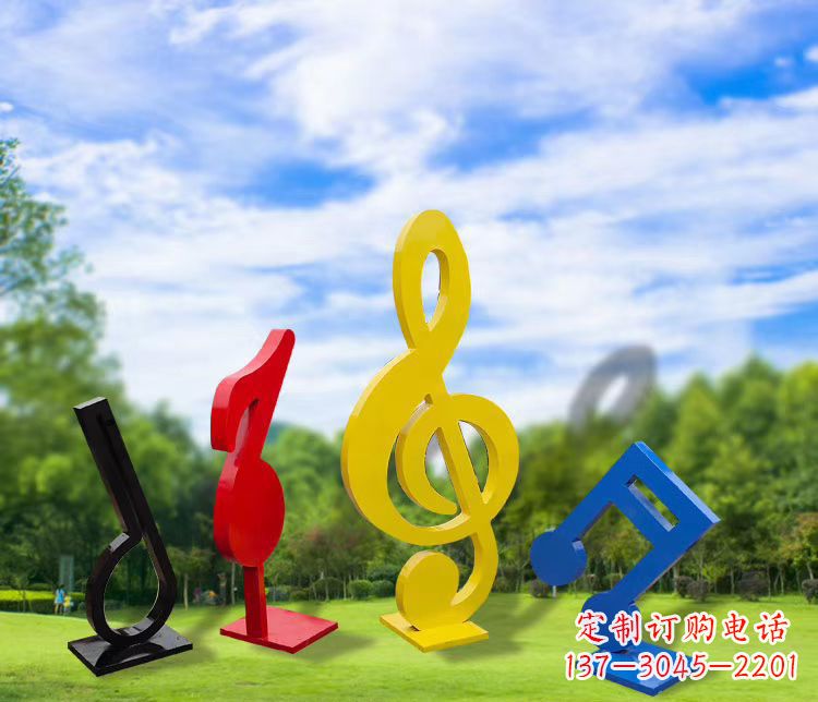 漯河精美的不锈钢音符雕塑