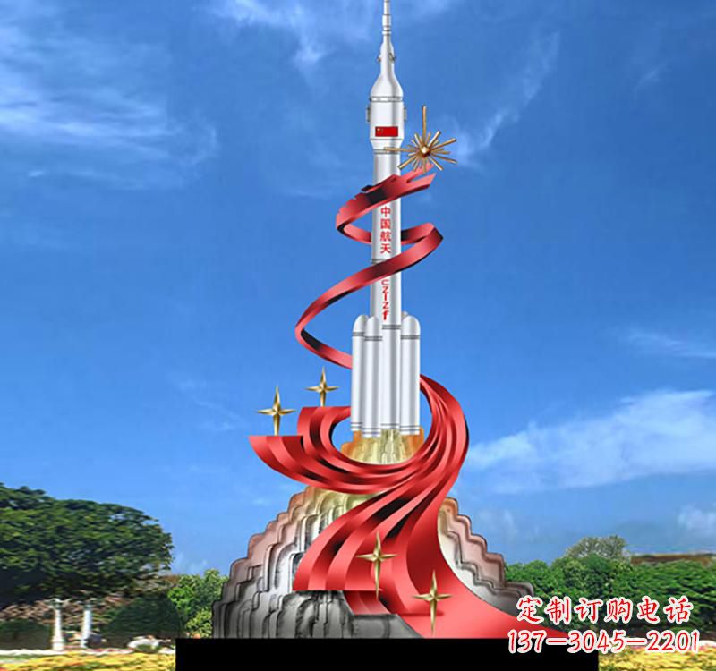 漯河嫦娥飞天——不锈钢嫦娥雕塑