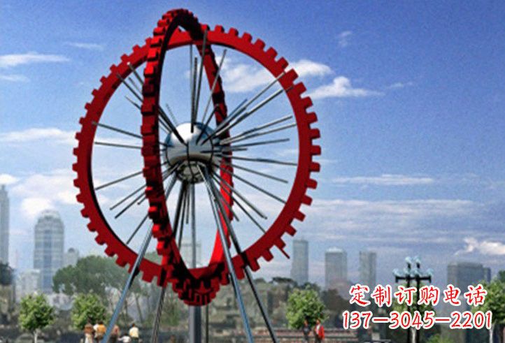 漯河不锈钢摩天轮雕塑美丽的景观