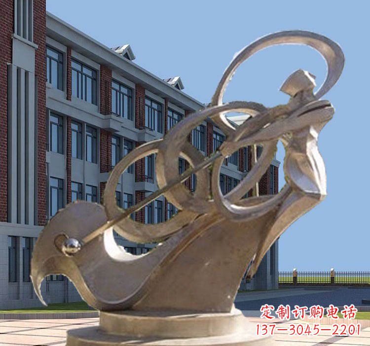 漯河不锈钢制作的高尔夫球雕塑
