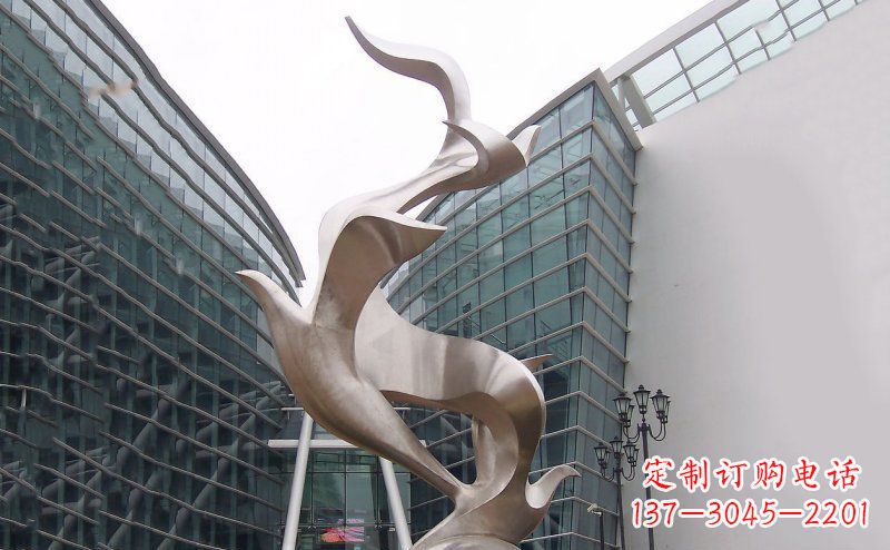 漯河不锈钢大雁雕塑