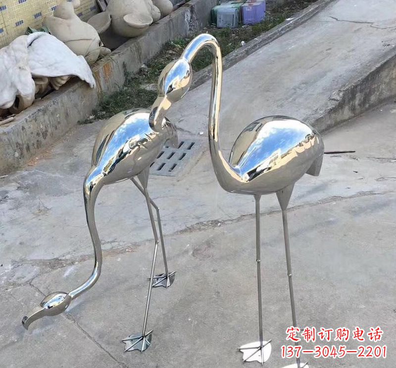 漯河传统工艺不锈钢动物雕塑