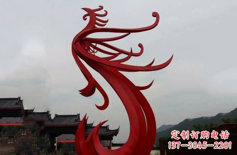 漯河精美不锈钢凤凰雕塑
