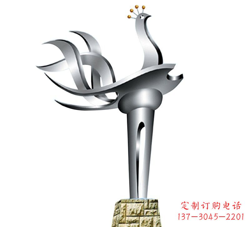 漯河不锈钢凤凰雕塑——精致的艺术之作