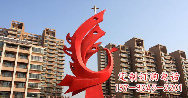 漯河凤凰灿烂的不锈钢雕塑
