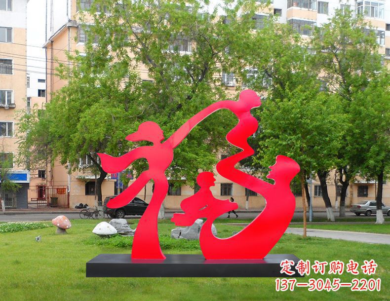 漯河不锈钢福字雕塑
