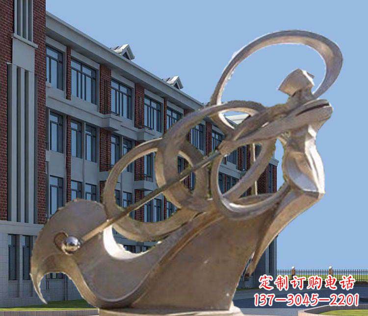 漯河不锈钢制作的高尔夫球人物雕塑
