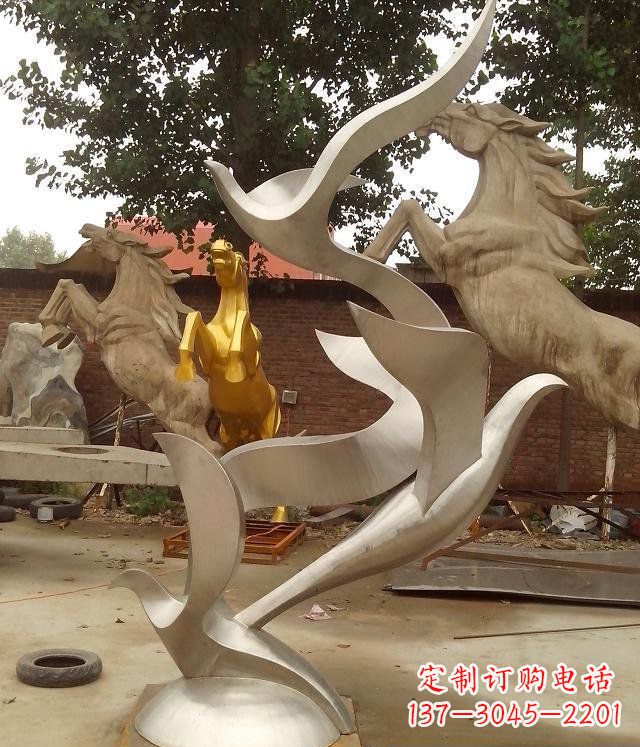 漯河精美不锈钢鸽子雕塑