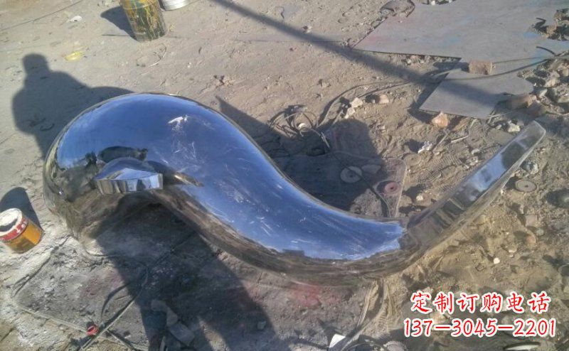 漯河不锈钢海豚雕塑展示优雅美丽