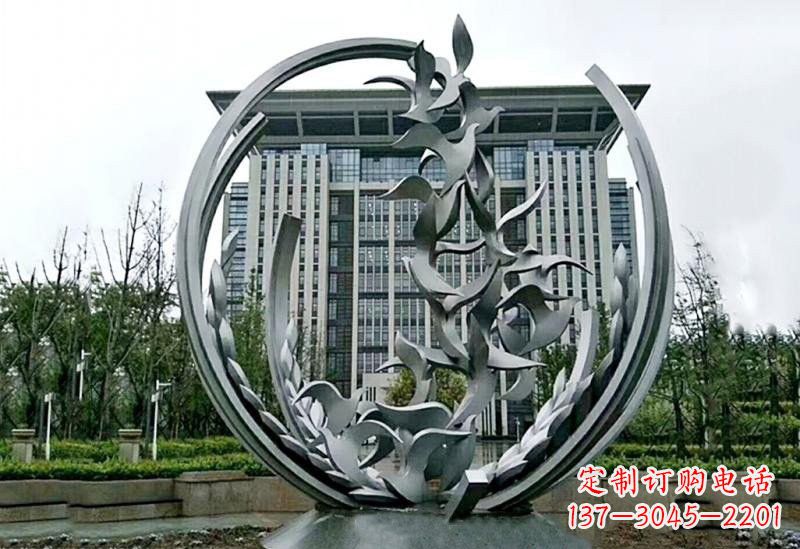 漯河不锈钢和平鸽雕塑