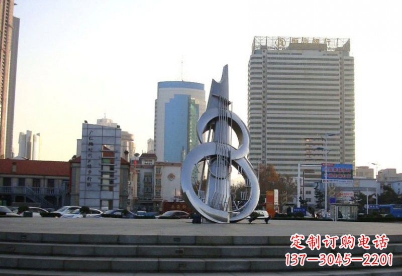 漯河不锈钢吉他雕塑