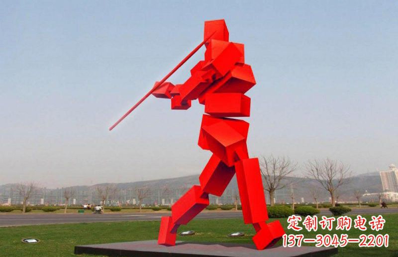 漯河不锈钢标枪雕塑