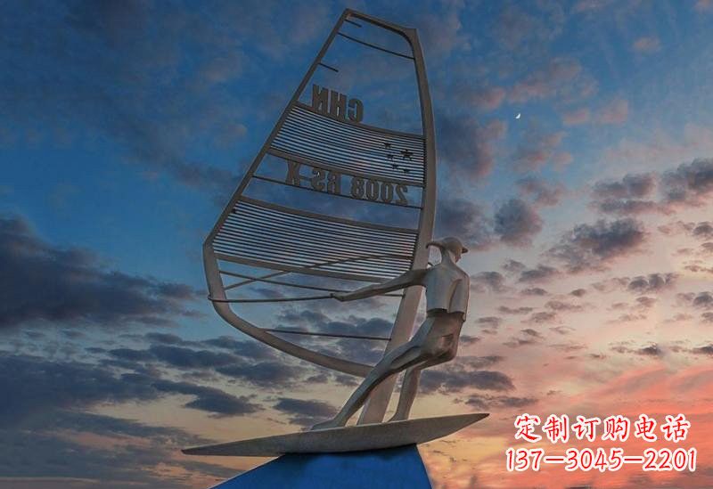 漯河不锈钢帆船雕塑——象征着美丽的梦想