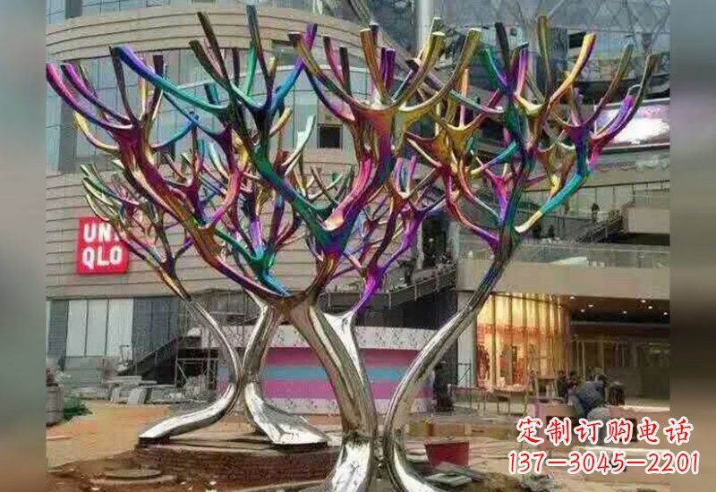 漯河不锈钢树枝雕塑自然的美丽