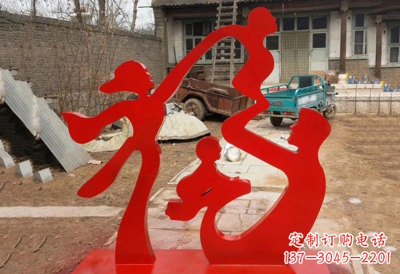 漯河不锈钢福字雕塑给家庭带来更多福气