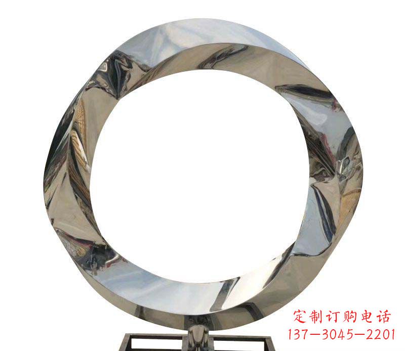 漯河不锈钢圆环雕塑——精美而优雅