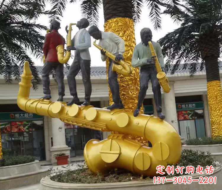 漯河不锈钢萨克斯雕塑精美绝伦