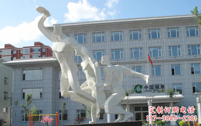 漯河不锈钢乒乓球雕塑精美绝伦