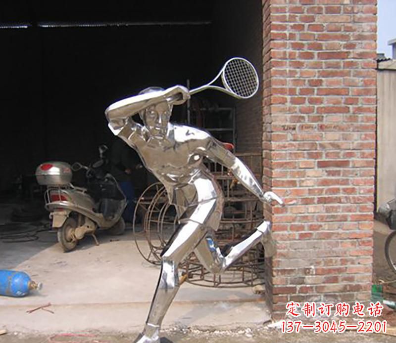 漯河不锈钢羽毛球雕塑