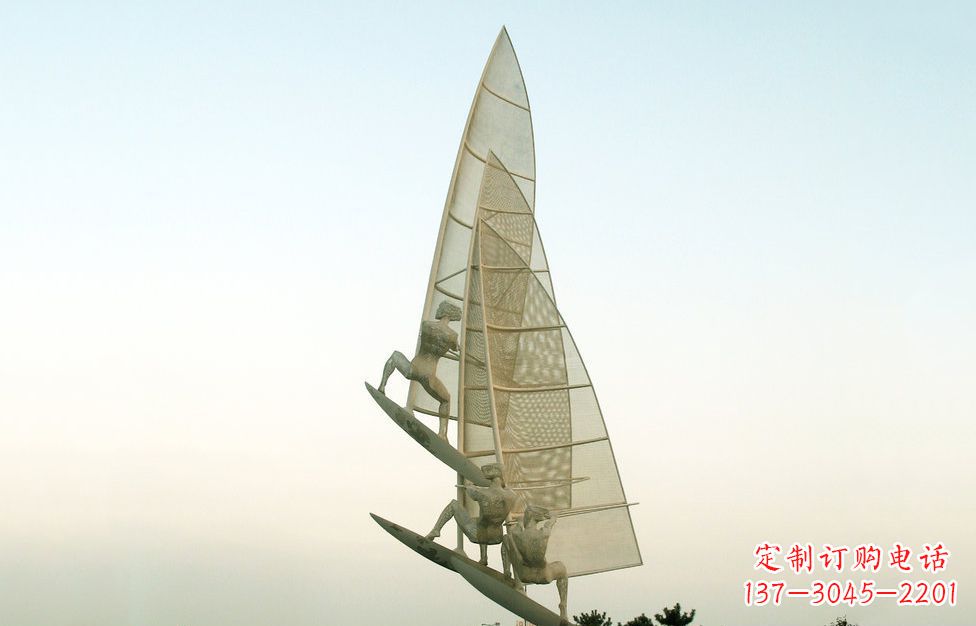 漯河精美的不锈钢帆船雕塑