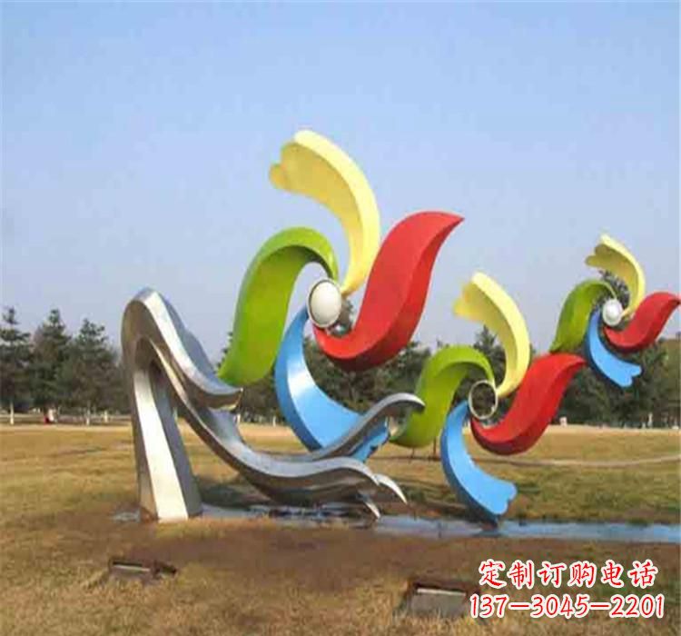 漯河不锈钢风车雕塑绚丽多彩的艺术精品