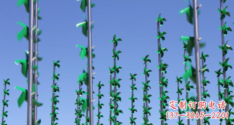 漯河螺旋风车给广场景观带来的旋转欢乐
