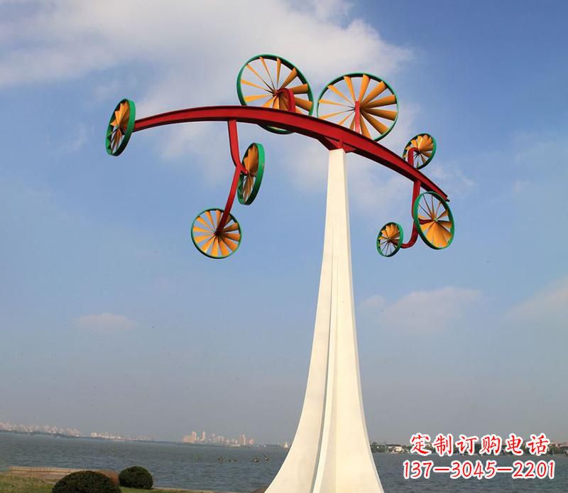 漯河不锈钢风车雕塑艺术美学的完美结合