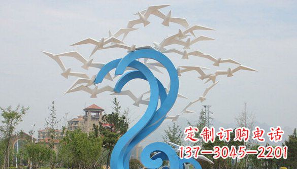 漯河鸽子雕塑不锈钢的象征