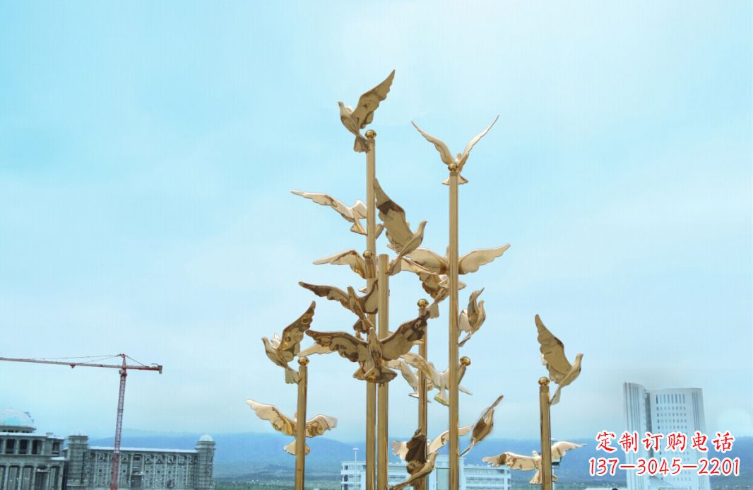 漯河鸽子雕塑,传承着美好的历史