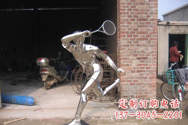 漯河羽毛球雕塑——点亮不锈钢公园