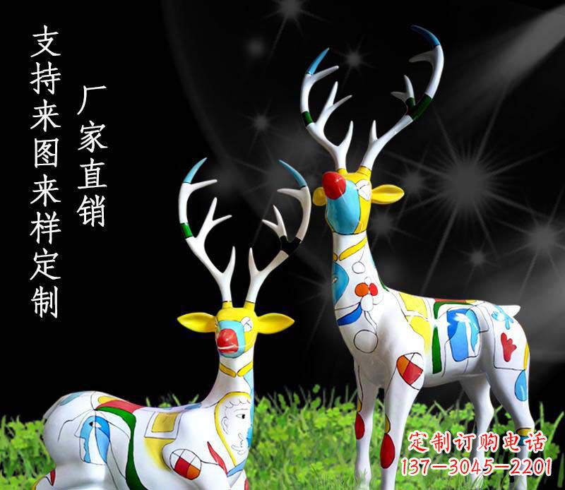 漯河不锈钢动物雕塑——小鹿