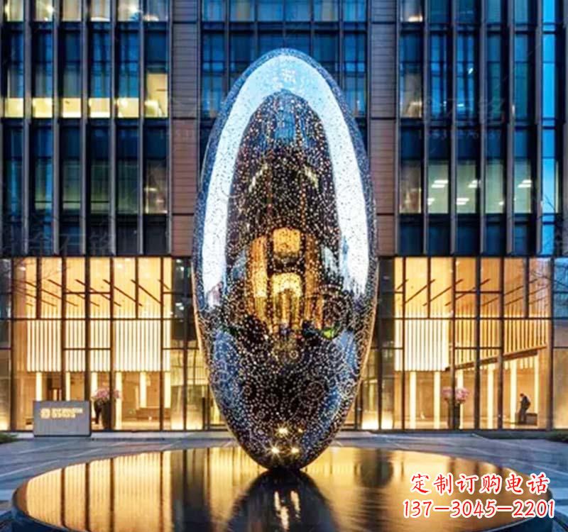 漯河不锈钢圆环雕塑抽象艺术的完美诠释