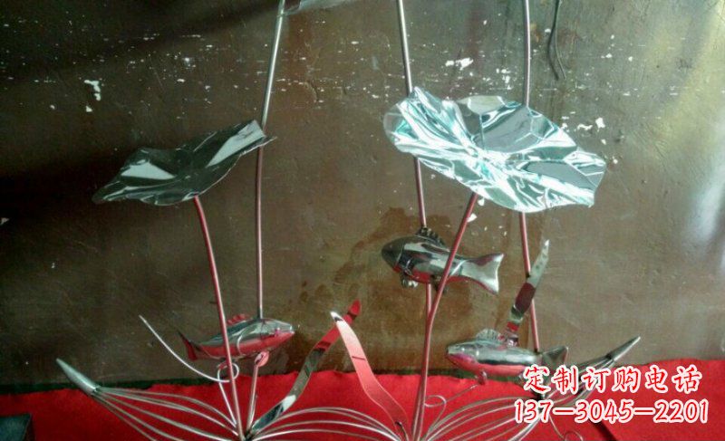 漯河不锈钢荷花雕塑