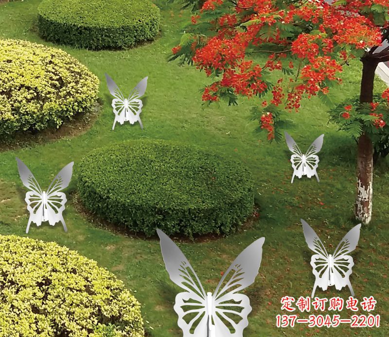 漯河灵动飞舞不锈钢蝴蝶雕塑