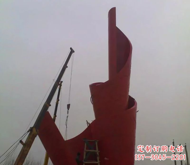 漯河不锈钢火炬雕塑点燃社会进步的火炬