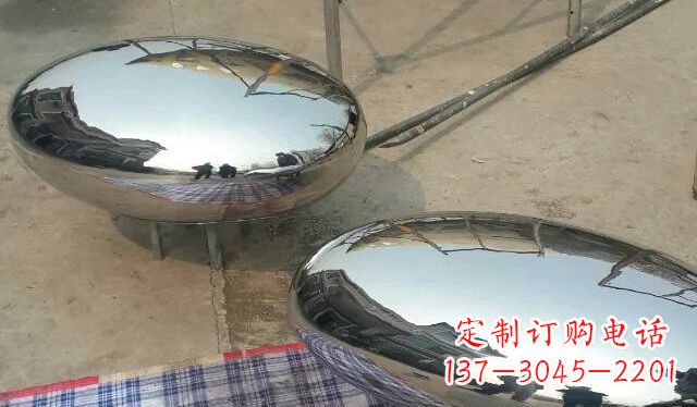 漯河不锈钢鸡蛋雕塑精美的艺术作品