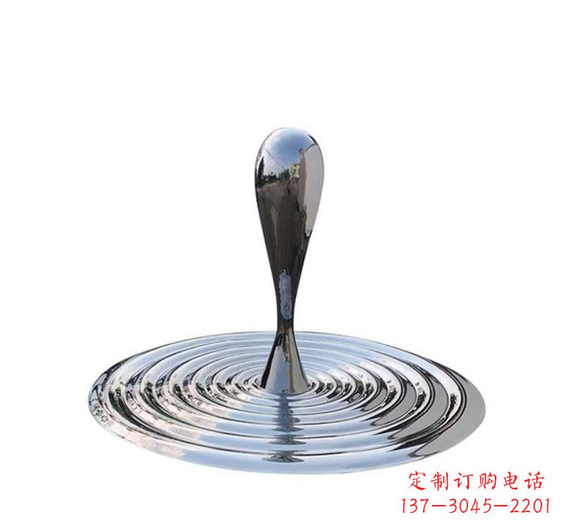 漯河不锈钢景区水滴雕塑精美绝伦