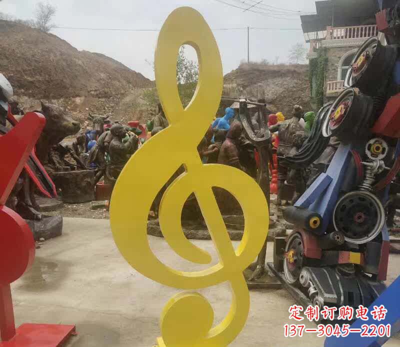 漯河不锈钢音符雕塑美丽而持久的艺术