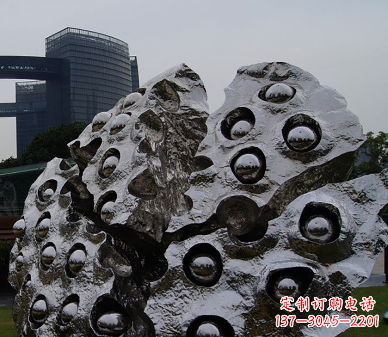 漯河不锈钢莲蓬雕塑精美绝伦