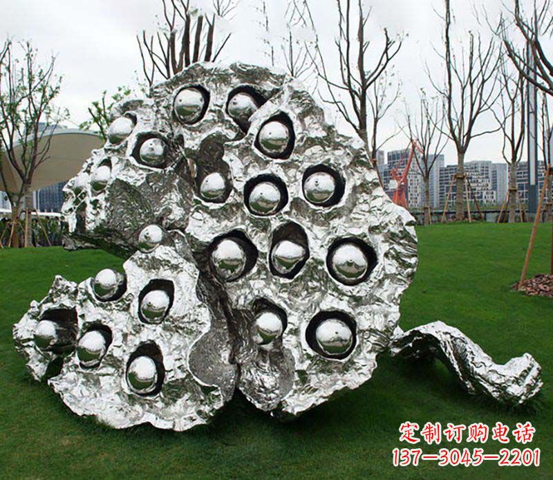 漯河不锈钢莲蓬雕塑——精美极致的艺术品